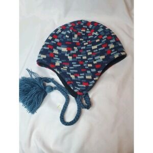 Columbia‎ Unisex Youth Beanie Winter Peruvian Style Acrylic Knit Ski Hat Blue